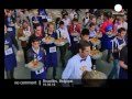 Waiters race in Brussels - no comment