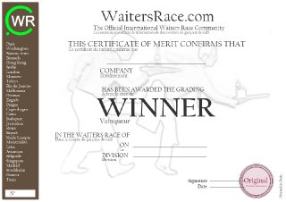 Winner Certificate Winner Certificate
