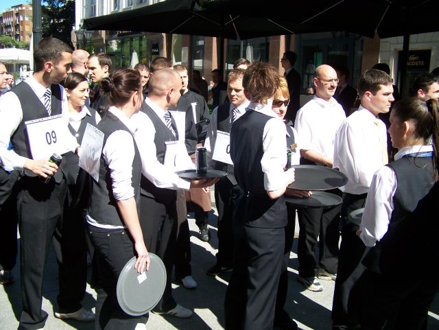 waiters race Budapest 2011